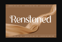 Renstoned Font Poster 1