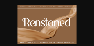 Renstoned Font Poster 1