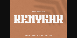 Renygar Font Poster 1