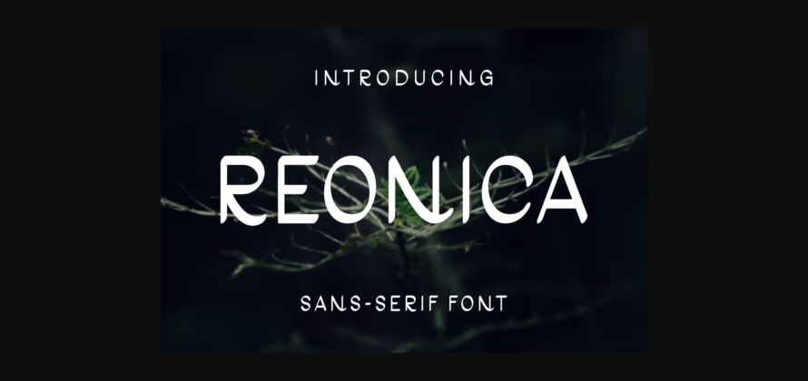 Reonica Font Poster 3