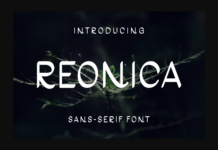 Reonica Font Poster 1