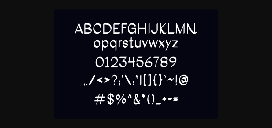 Reonica Font Poster 4