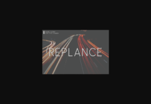 Replance Font Poster 1