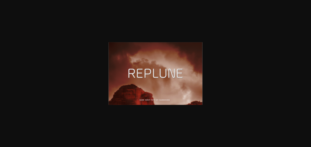 Replune Font Poster 3