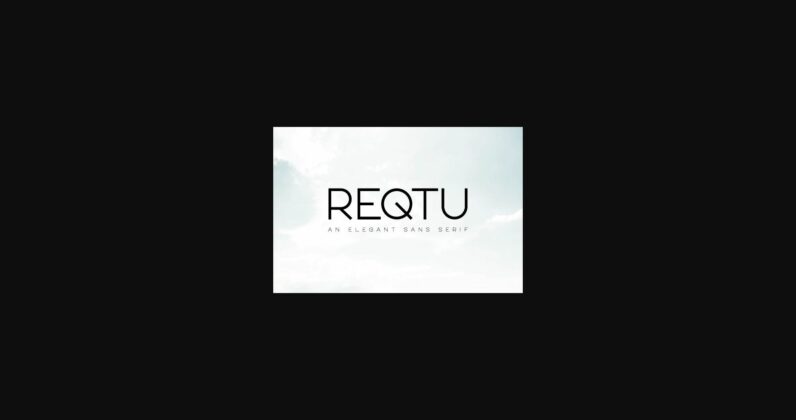 Reqtu Font Poster 3