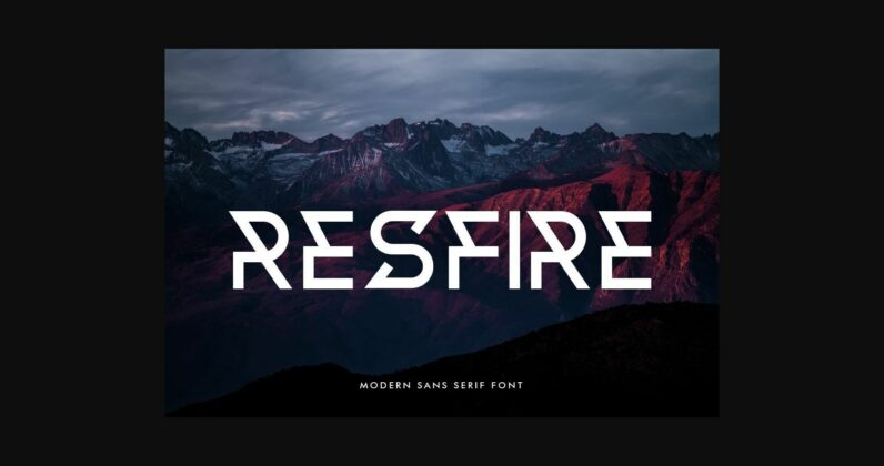 Resfire Font Poster 3