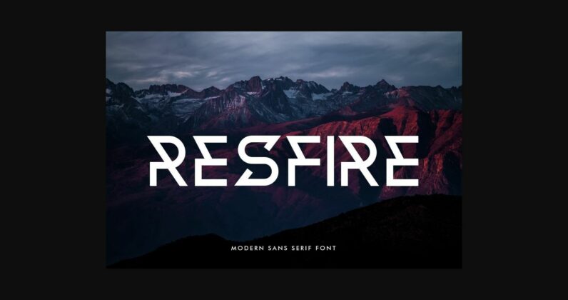 Resfire Font Poster 3