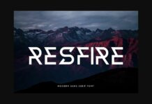 Resfire Font Poster 1