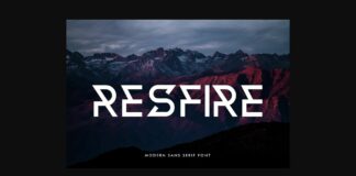 Resfire Font Poster 1