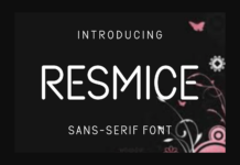 Resmice Font Poster 1