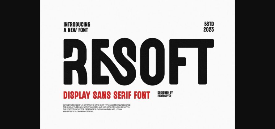 Resoft Font Poster 3