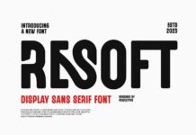 Resoft Font Poster 1