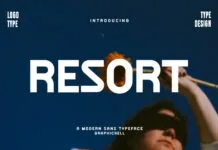 Resort Font Resort Font Poster 1