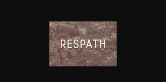 Respath Font Poster 1