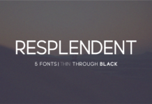Resplendent Family Font Poster 1