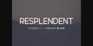 Resplendent Family Font Poster 1