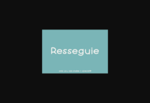 Resseguie Font Poster 1