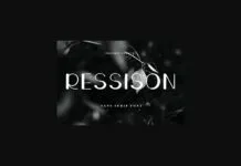 Ressison Font Ressison Font Poster 1