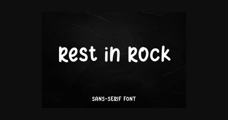 Rest in Rock Font Poster 3