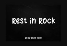 Rest in Rock Font Poster 1