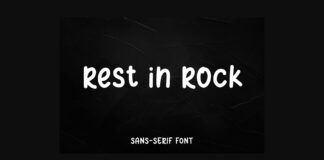Rest in Rock Font Poster 1