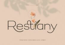Restiany Font Poster 1