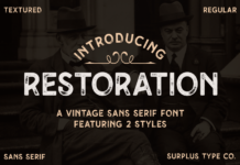 Restoration Font Poster 1
