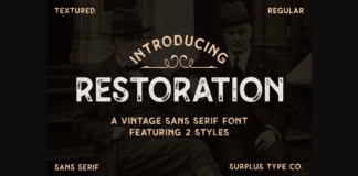 Restoration Font Poster 1