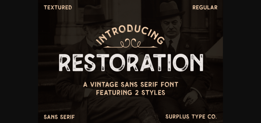 Restoration Font Poster 1