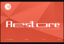 Restore Font Poster 1