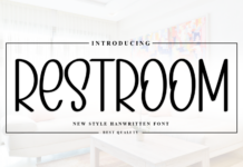 Restroom Font Poster 1