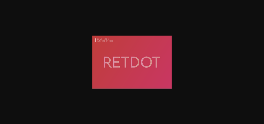 Retdot Font Poster 3