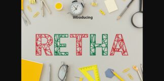 Retha Font Poster 1