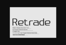 Retrade Font Poster 1