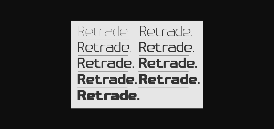 Retrade Font Poster 5