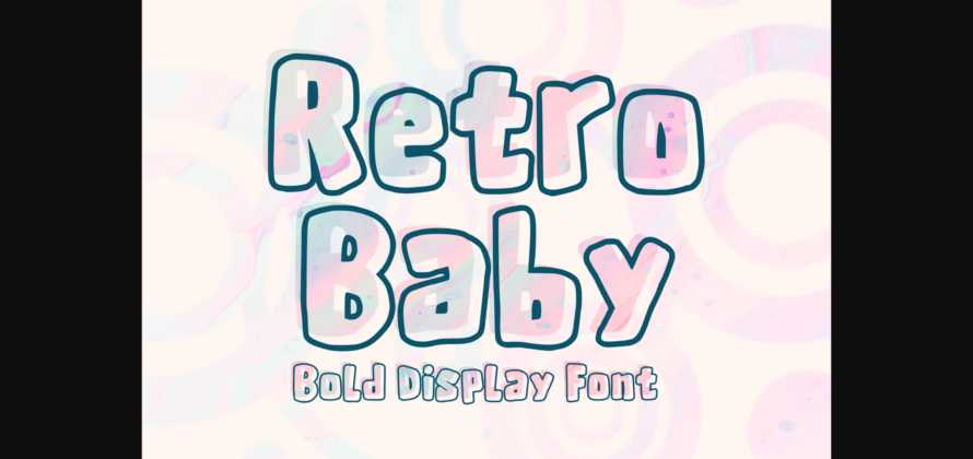Retro Baby Font Poster 3