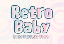 Retro Baby Font Poster 1
