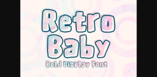 Retro Baby Font Poster 1