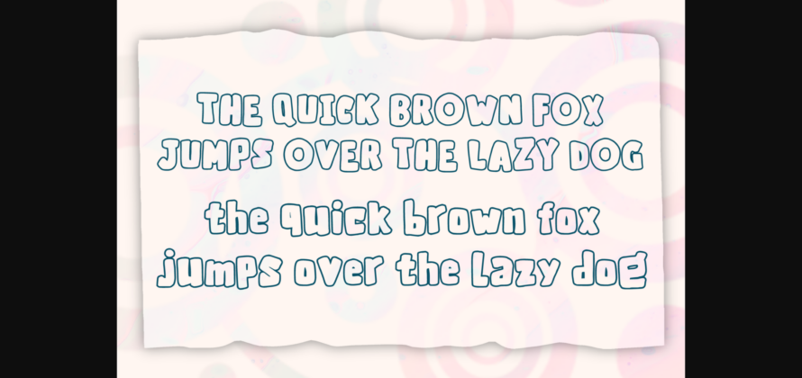 Retro Baby Font Poster 6