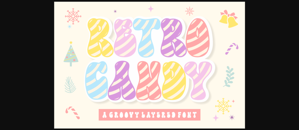 Retro Candy Font Poster 3