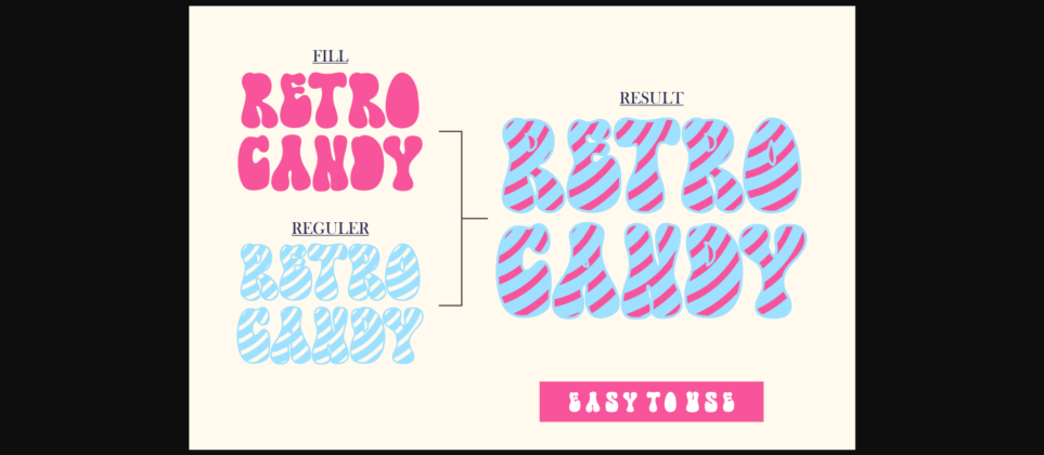 Retro Candy Font Poster 4