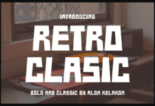 Retro Clasic Font Poster 1