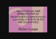 Retro Loops Font Poster 1