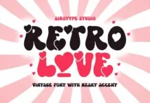 Retro Love Font Retro Love Font Poster 1