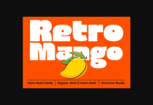 Retro Mango Font Poster 1