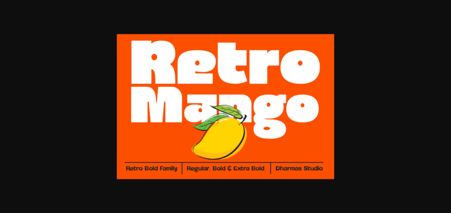 Retro Mango Font Poster 1