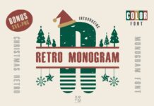 Retro Monogram Font Poster 1