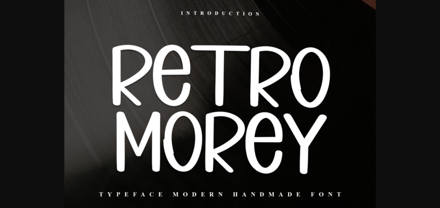 Retro Morey Font Poster 3