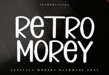 Retro Morey Font Poster 1