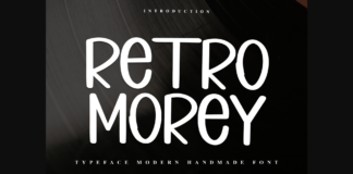 Retro Morey Font Poster 1